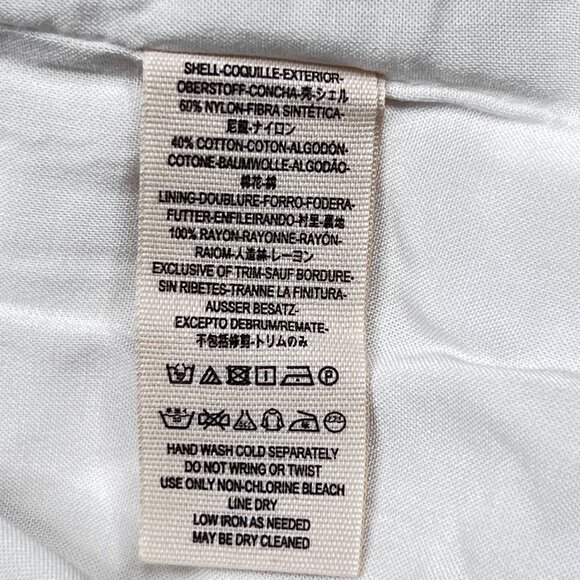 Free People Dreamy Days White Lace Overlay Lined Mini Skirt Size 12 - NWOT - Picture 8 of 8